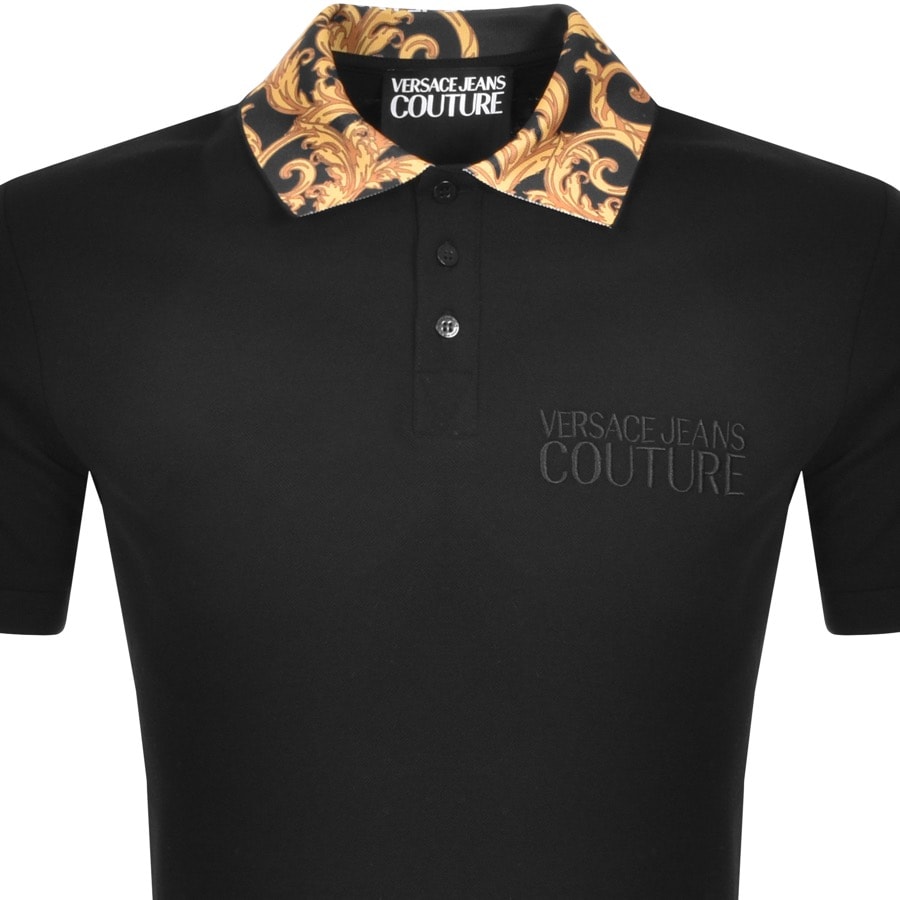 Alternative Image for ProductVersace Jeans Couture Short Sleeve Polo Black2